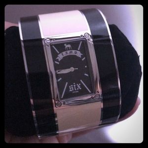 L.A.M.B. Large Enamel Bangle Watch